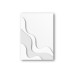 Abstract Tonal White Canvas Art