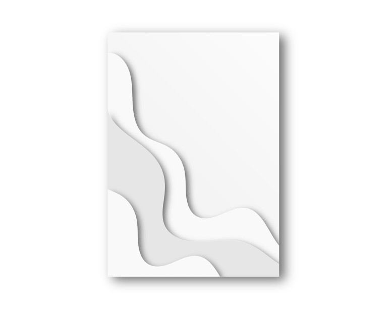 Abstract Tonal White Canvas Art