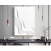 Abstract Tonal White Canvas Art