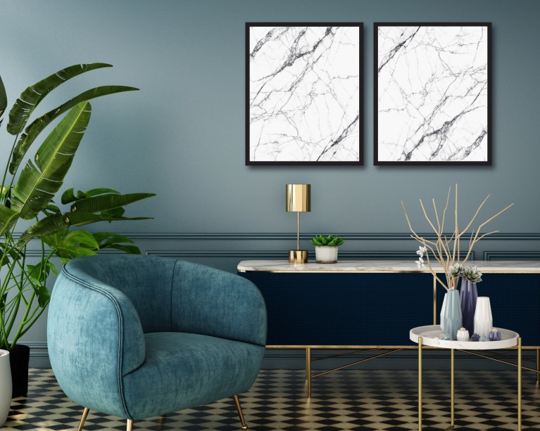 X2 Marble Poster Set