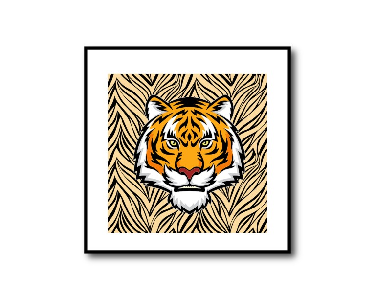 Tiger Head Poster 