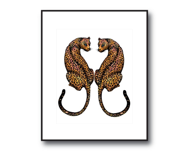 Double Leopard Poster 