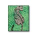 Palm Plant Leopard Poster 