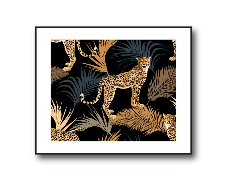 Eclectic Leopard Poster