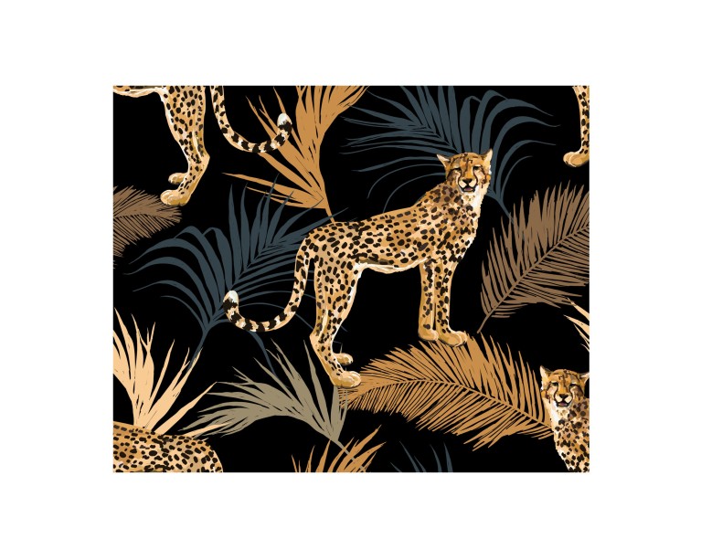 Eclectic Leopard Poster