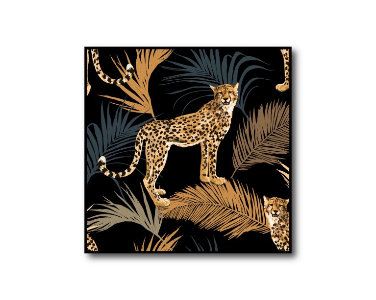 Eclectic Leopard Poster