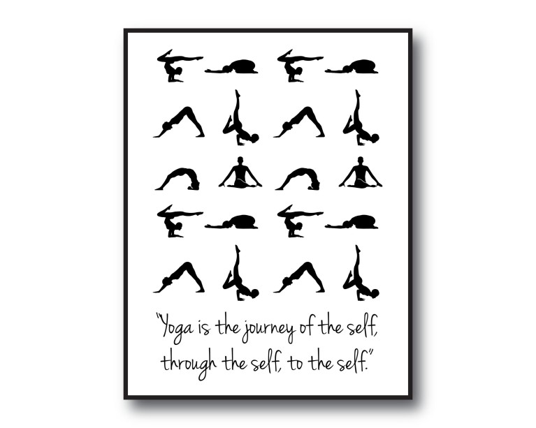 Yoga Poses No.844 Poster 