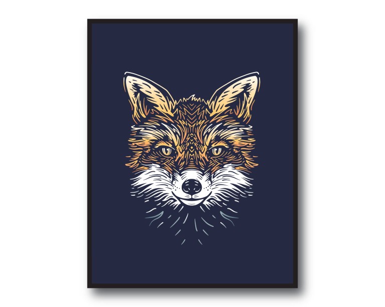 Cheeky Fox Poster