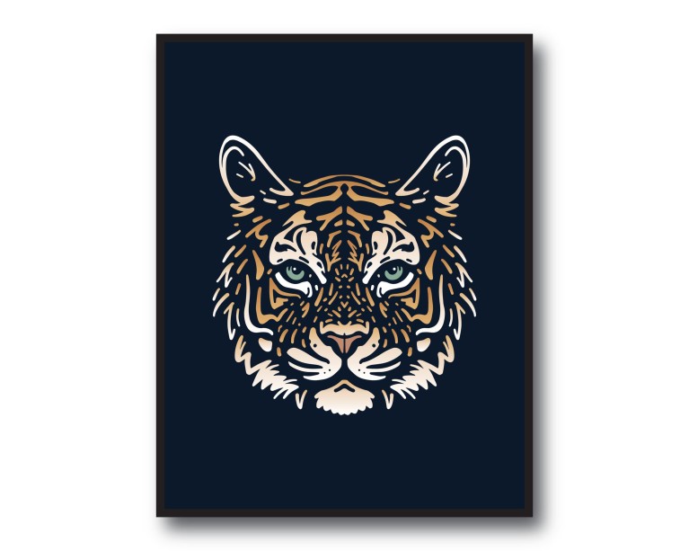 Cute Tiger Poster 