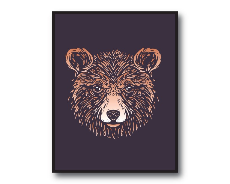 Cute Bear Poster 
