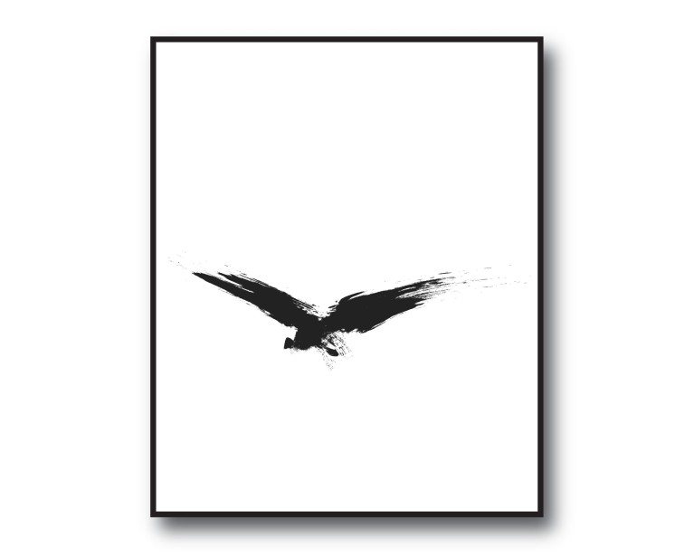 Flying Eagle Bird Poster 