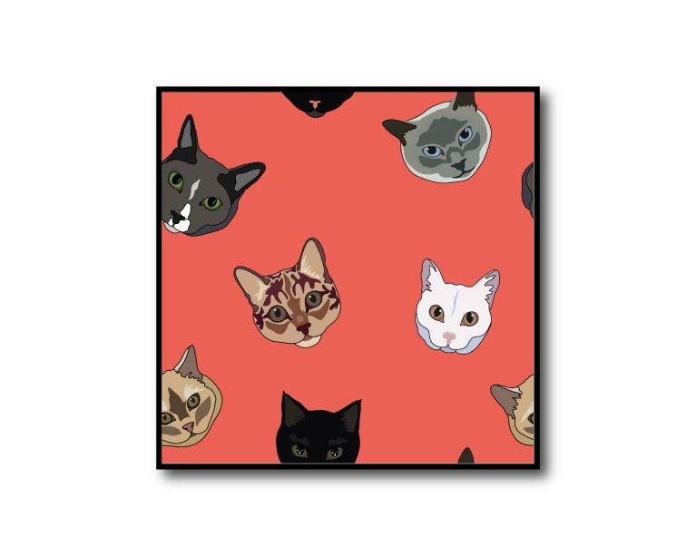 Funny Cat Poster 