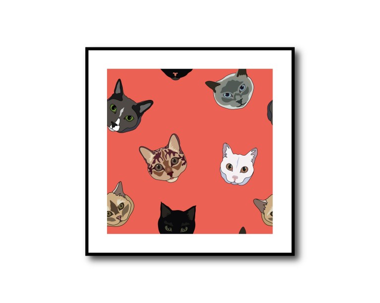 Funny Cat Poster 