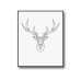 Geometric Stag Head Poster 