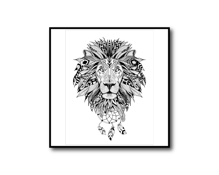 Majestic Lion Poster 