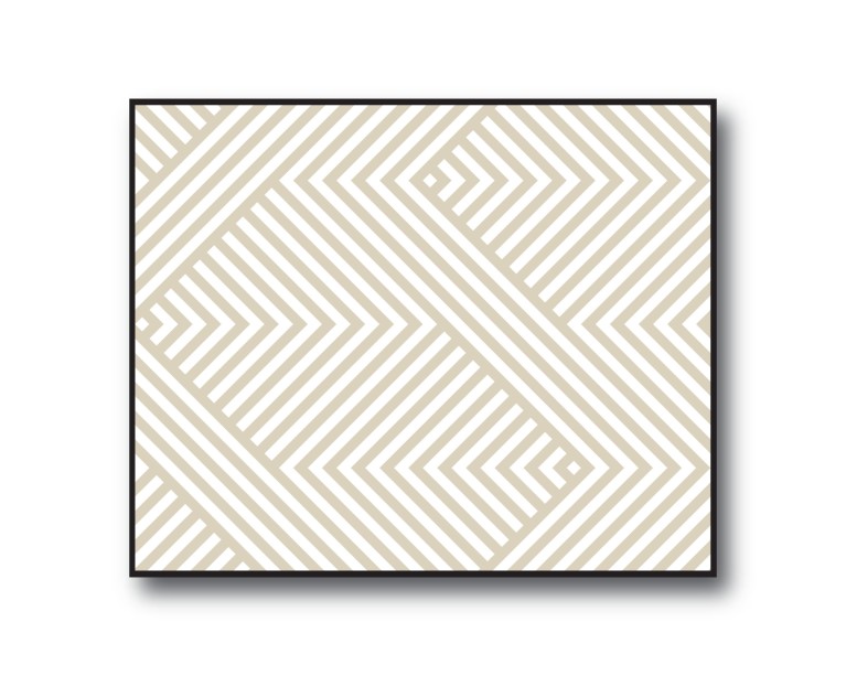 Geometric Beige No.549 Poster