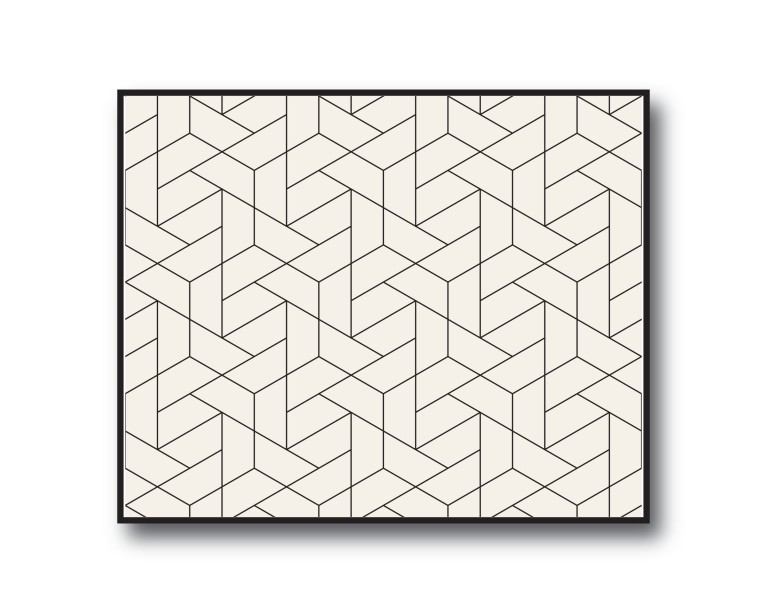 Geometric Beige No.541 Poster 