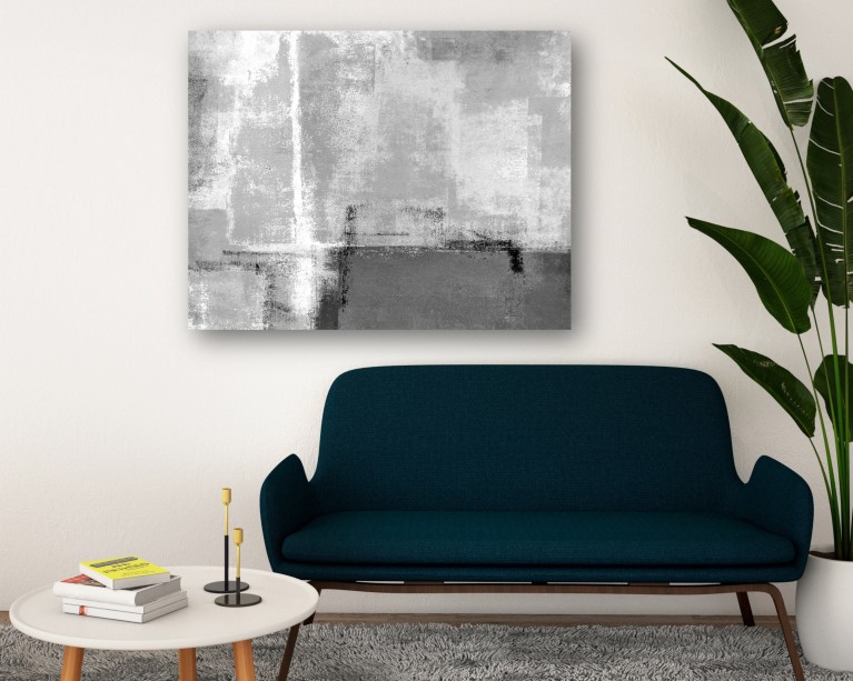 Tonal Mono Abstract Canvas 