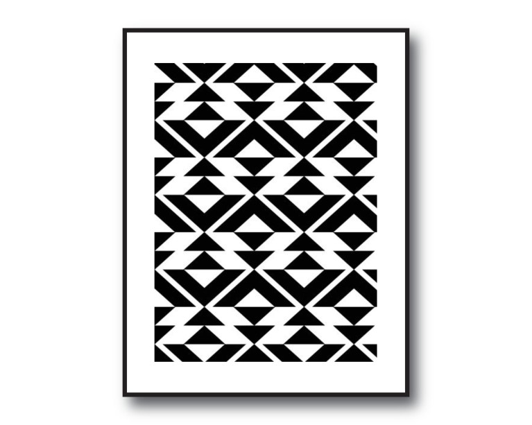 Aztec Geometric Poster 