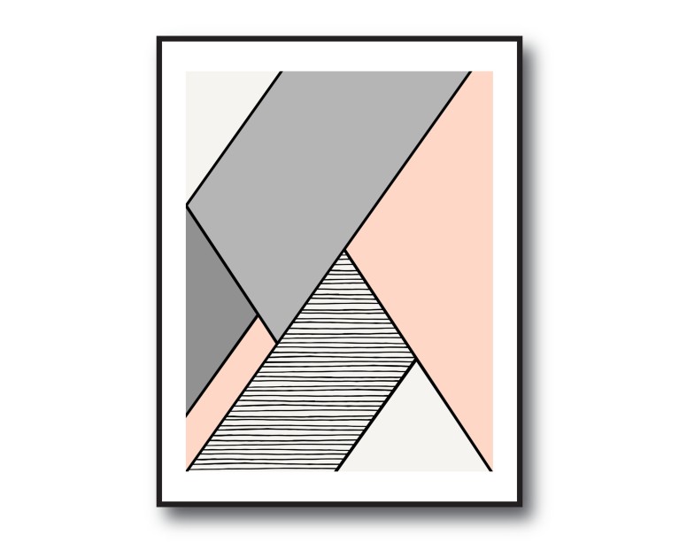 Geometric Abstract No776 Poster