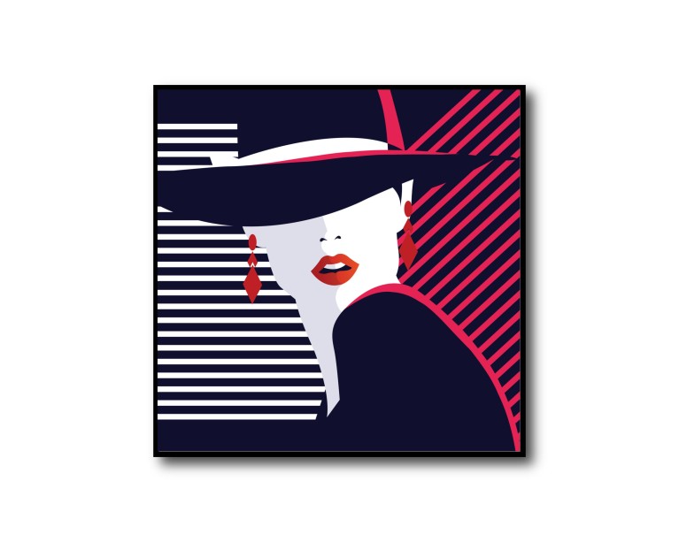 Woman In A Hat Poster