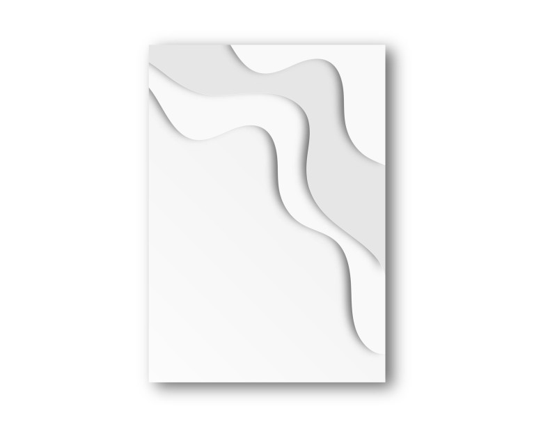 Abstract Tonal White Canvas Art