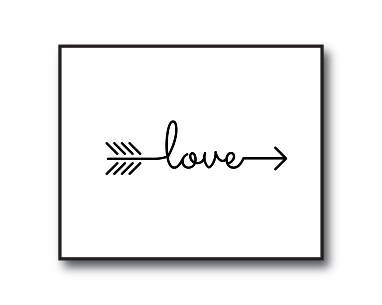 Love Calligraph Poster