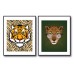 X2 Tiger/Leopard Canvas Set