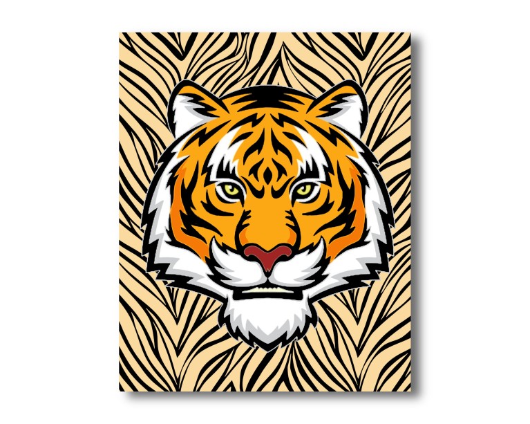 Cool Tiger Head Canvas 