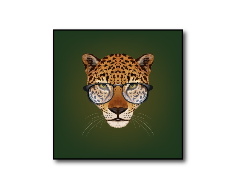 Leopard Animal Head Poster