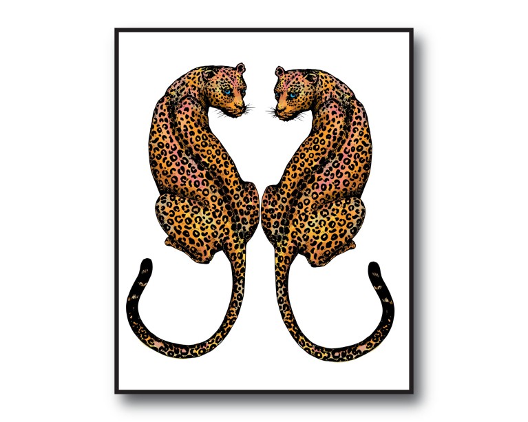 Double Leopard Poster 