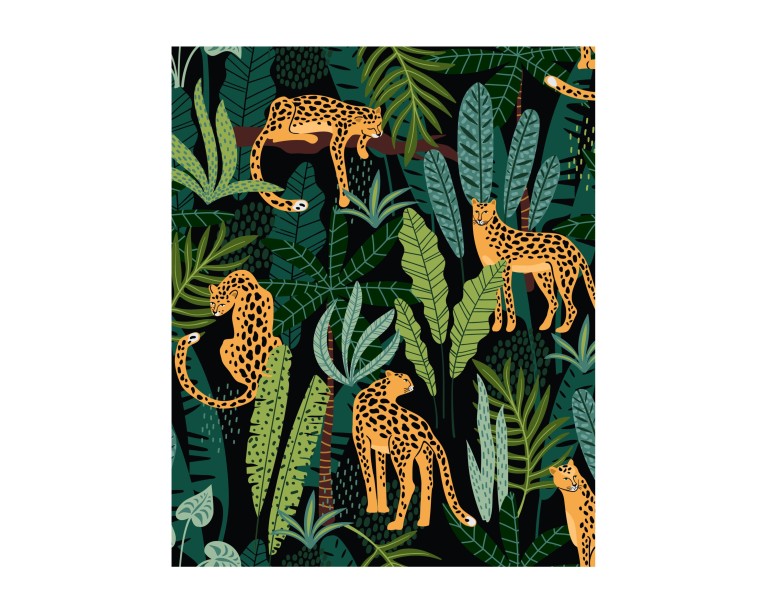 Tropical Leopard Poster