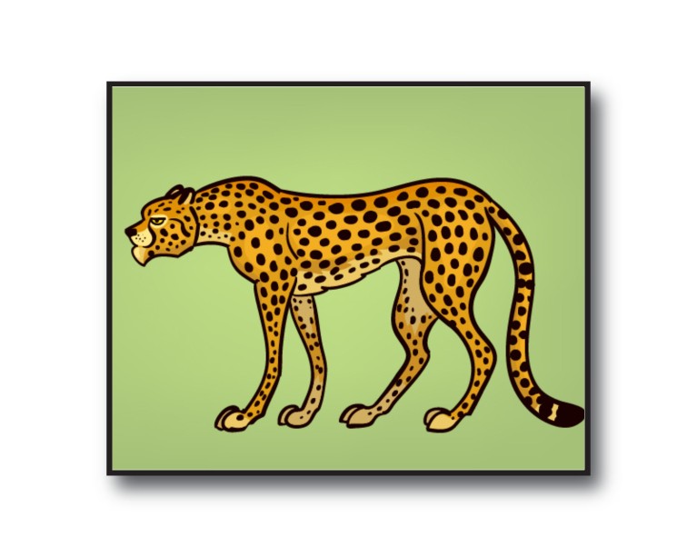 Colour Pop Leopard Poster 