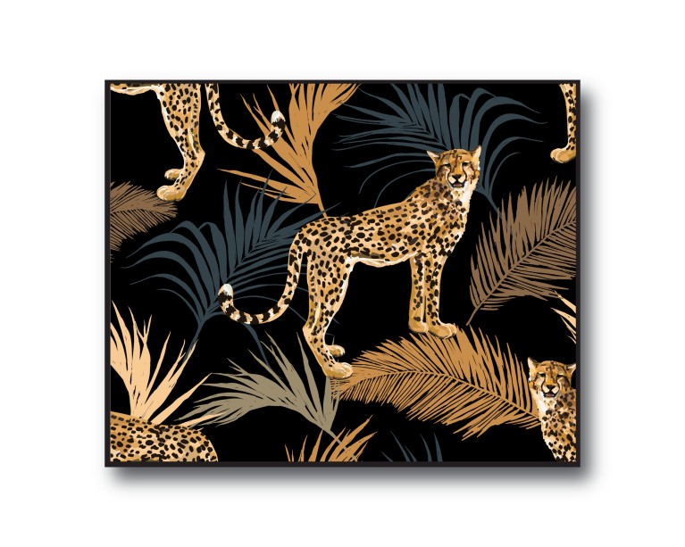 Eclectic Leopard Poster