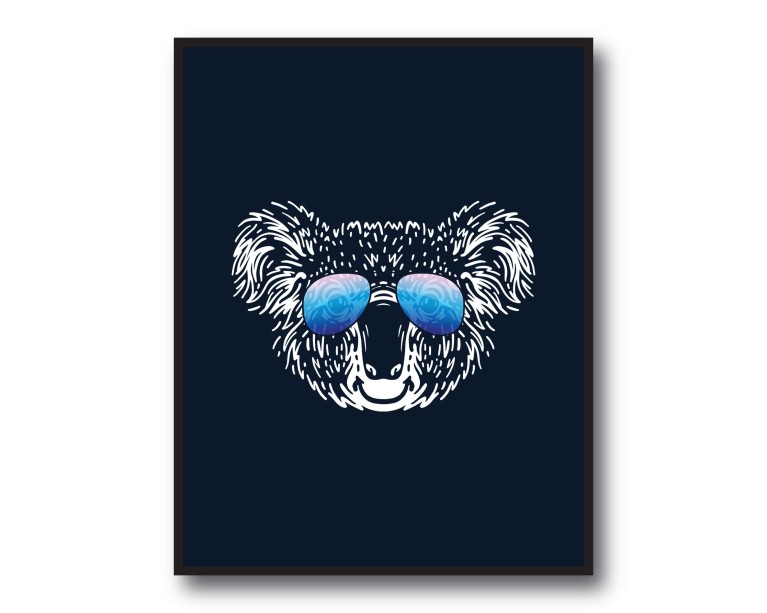 Funny Koala Poster 