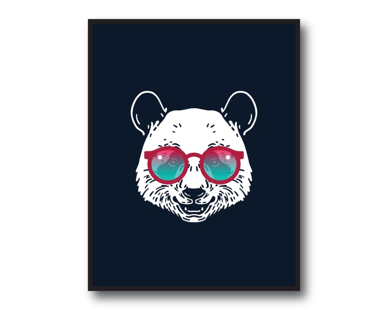 Funny Panda Poster 