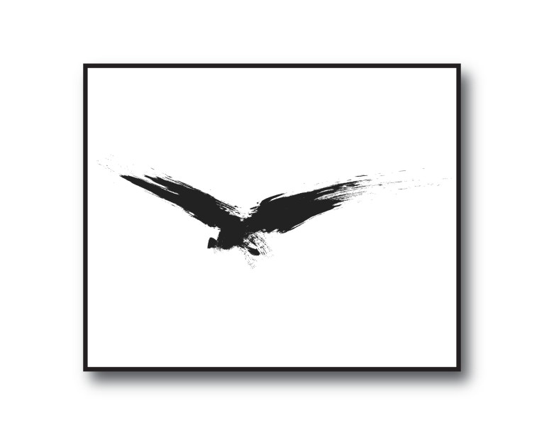 Flying Eagle Bird Poster 