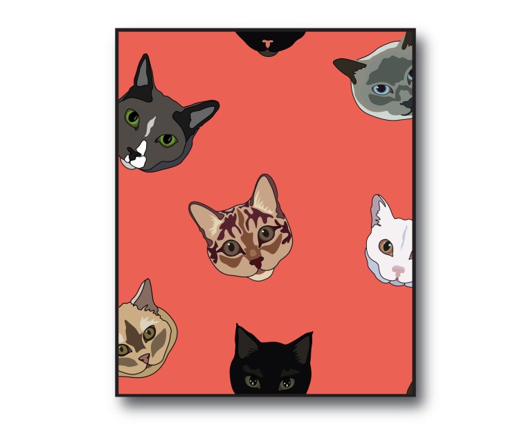 Funny Cat Poster 