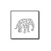 Geometric Elephant Poster