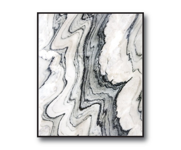 Black/White Marble No.412 Poster