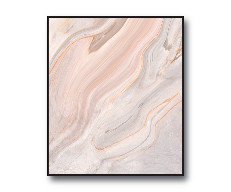 Pink/White Marble No.400 Poster