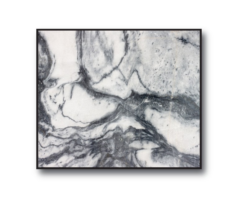 Black/White Marble No.395 Poster