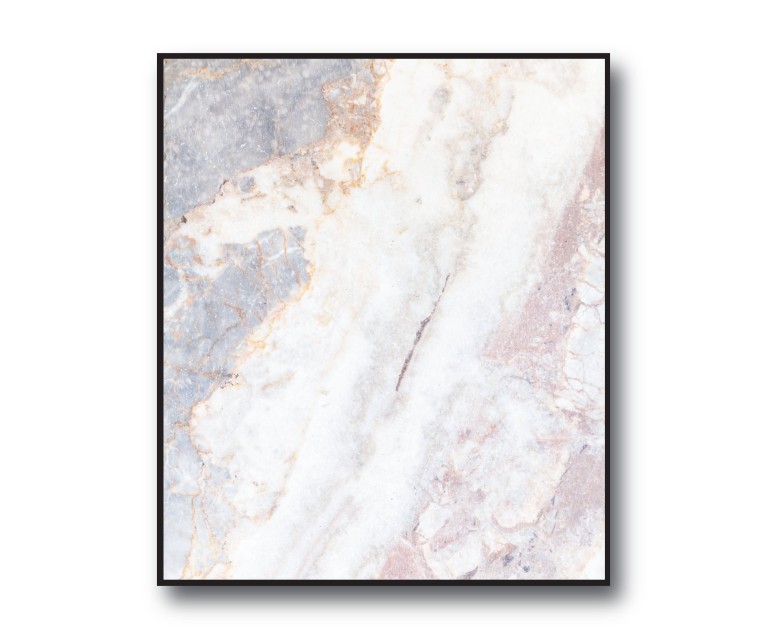 Grey/White Marble No.394 Poster