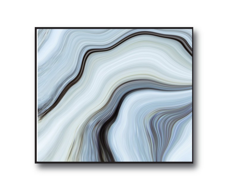 Blue/Grey Marble No.390 Poster