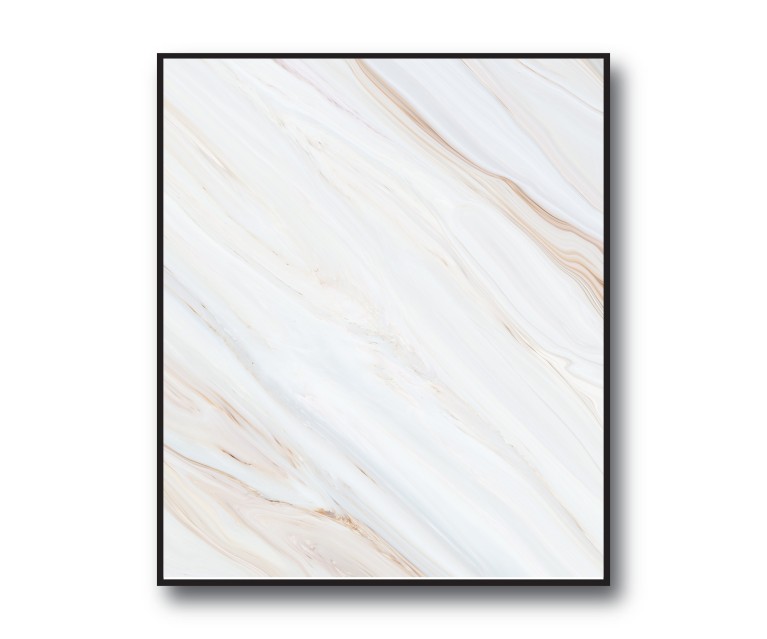 Beige/White Marble No.388 Poster