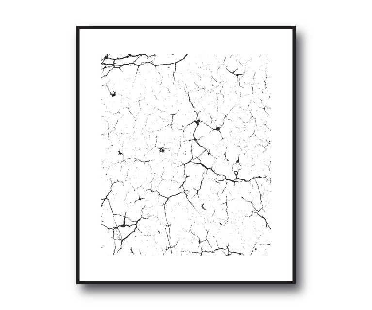 Black/White Marble No.387 Poster