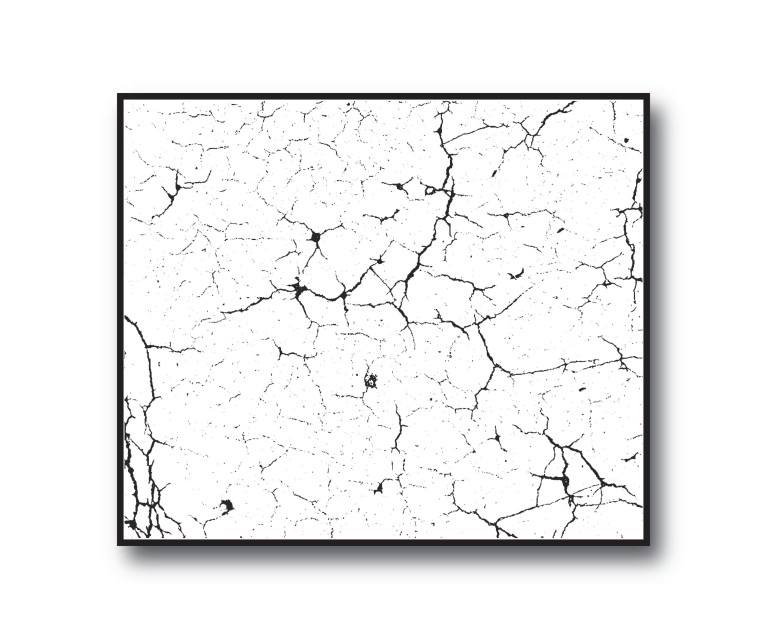 Black/White Marble No.387 Poster