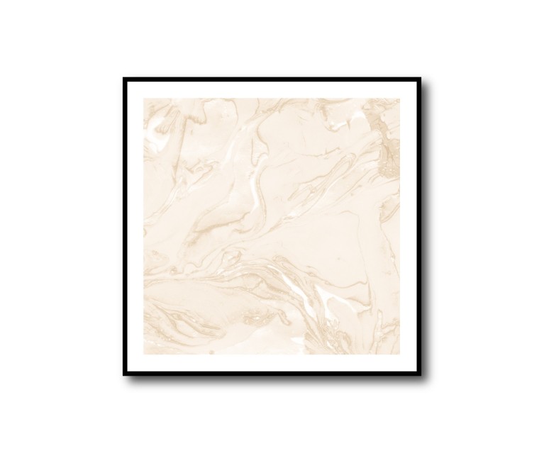 Beige/White Marble No.386 Poster