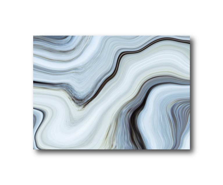 Blue/White Marble No.376 Poster