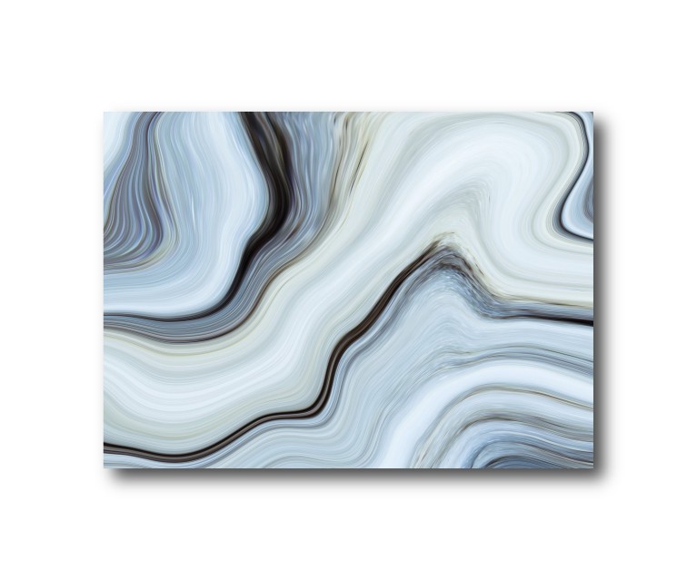 Blue/White Marble No.376 Poster